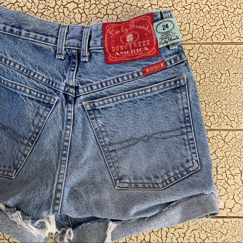 Lucky Brand Vintage High Waisted Jean Shorts